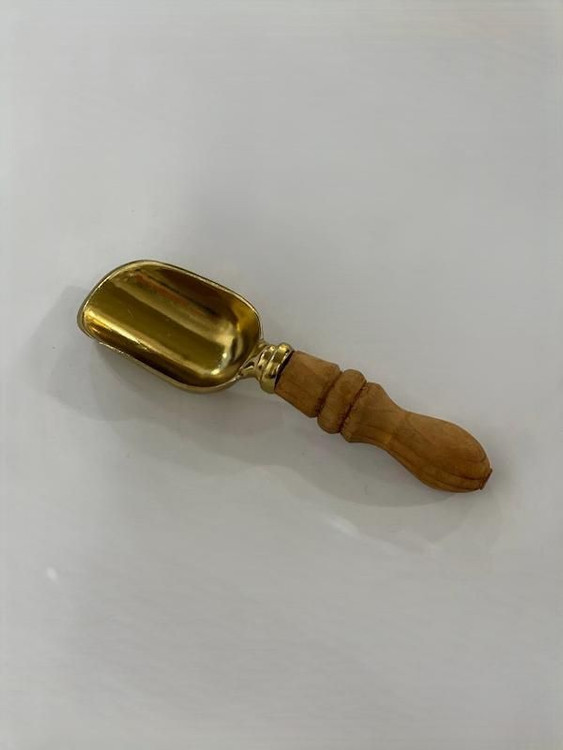 قاشق ادویه ۱۰ سانت دسته چوبی