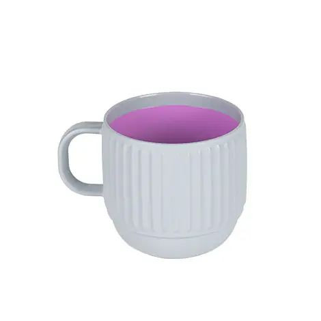 لیوان دو رنگ هاشوردار پلاستیکی