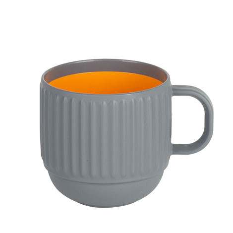 لیوان دو رنگ هاشوردار پلاستیکی