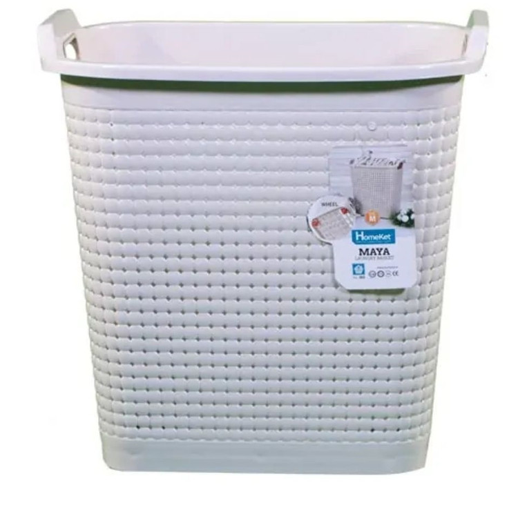 سبد رخت مستطیل مایا چرخ دار هوم کت
