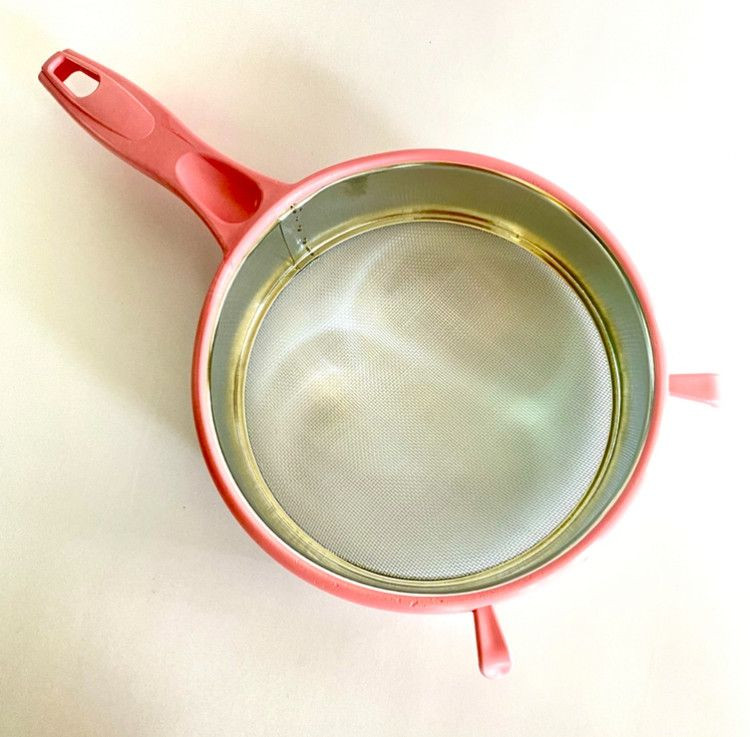 الک اشپزخانه استیل دسته پلاستیک قطر ۱۵ س