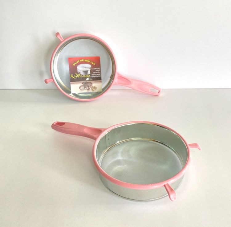 الک اشپزخانه استیل دسته پلاستیک قطر ۱۵ س