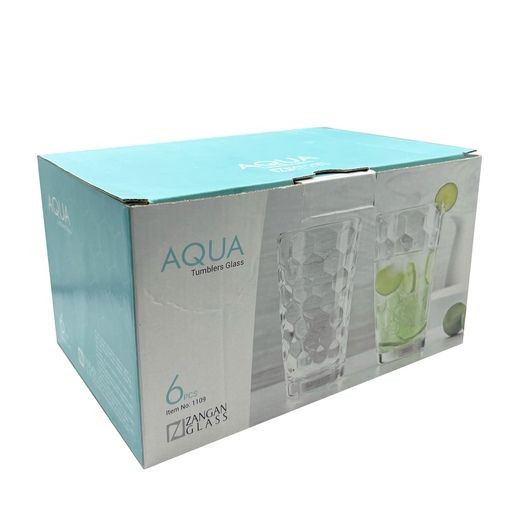 لیوان بلند آکوا زنبوری برند زنگان بسته 6 عددی مدل Z1109