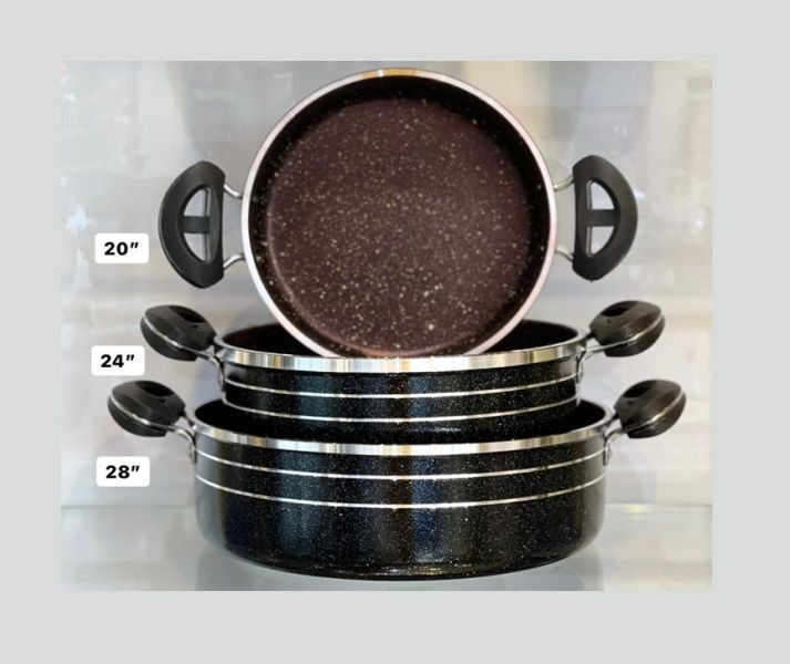 سرویس سه تابه طرح چدن دودسته گرانیت