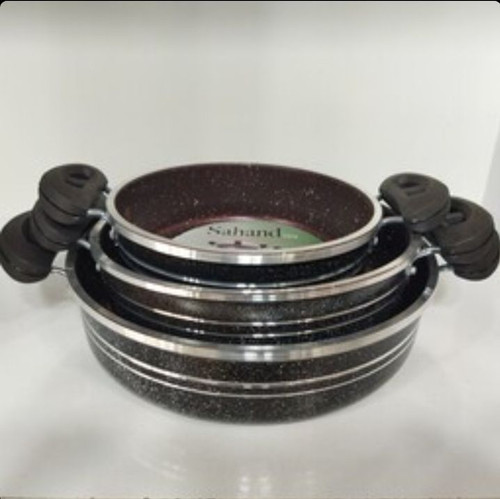 سرویس سه تابه طرح چدن دودسته گرانیت