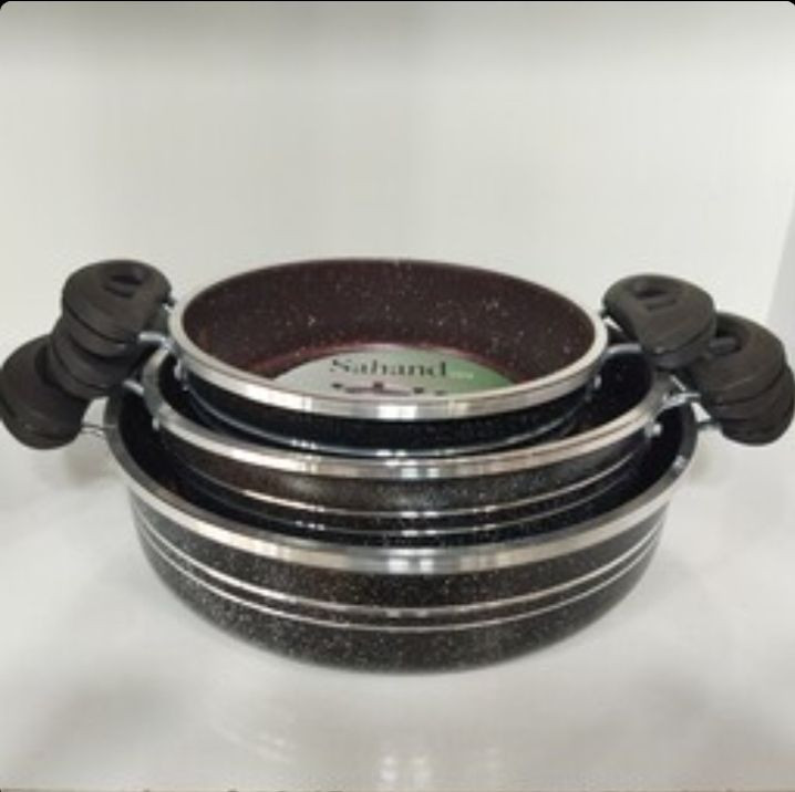 سرویس سه تابه طرح چدن دودسته گرانیت