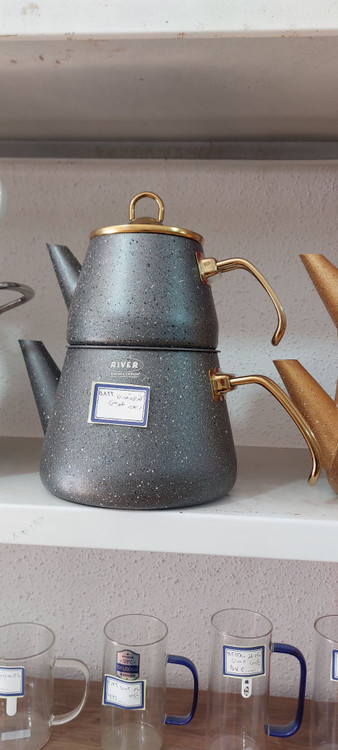 ست کتری و قوری چدن ریور (کتری ۲.۲ لیتر قوری ۱ لیتر)