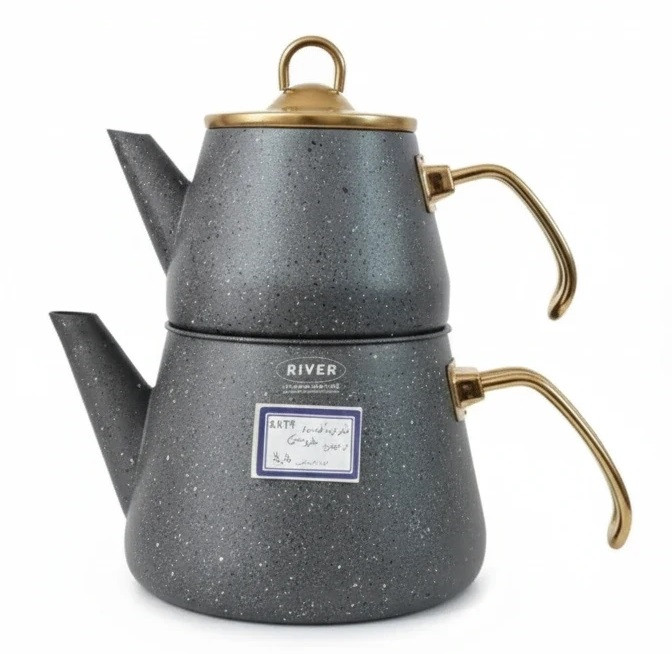 ست کتری و قوری چدن ریور (کتری ۲.۲ لیتر قوری ۱ لیتر)