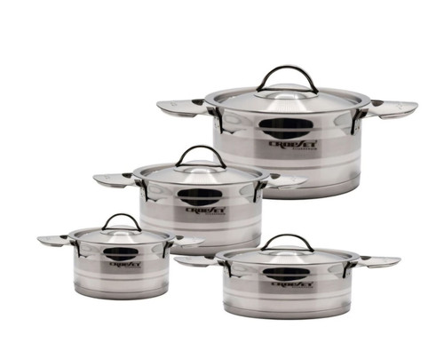 سرویس قابلمه استیل 8 پارچه کروپ ست کد 5001