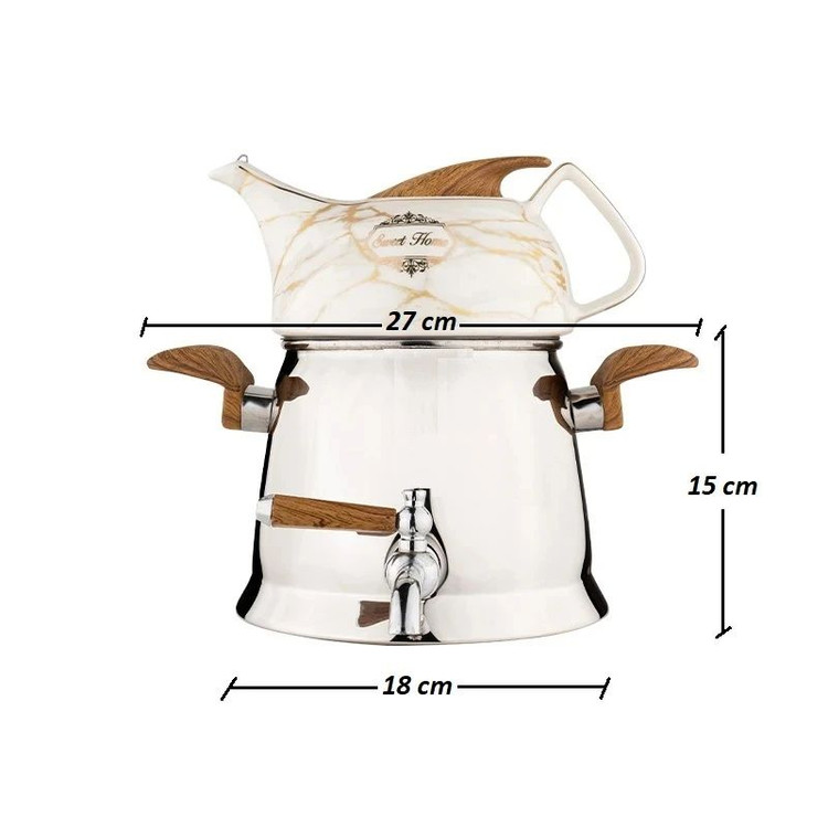 کتری و قوری کروپ ست مدل هرمس کد 3304