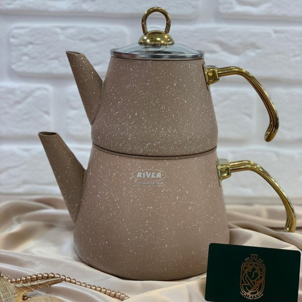 ست کتری و قوری چدن ریور (کتری ۲.۲ لیتر قوری ۱ لیتر)