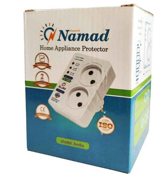 محافظ برق ظرفشویی و لباسشویی 2 خانه آندیا نماد کنترل Namad Control Andia