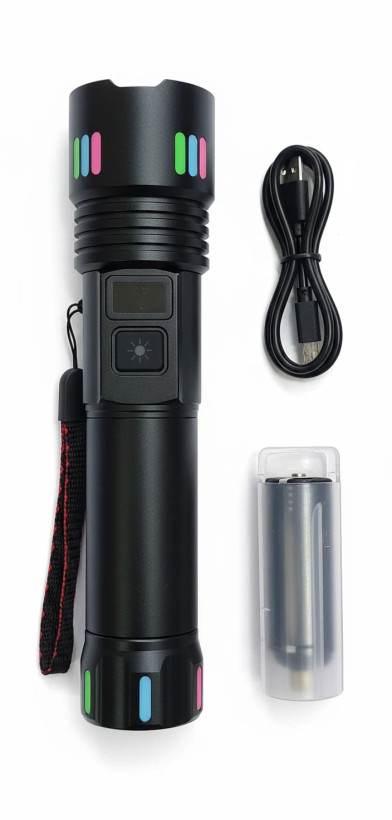 چراغ قوه قوی با شارژ USB
