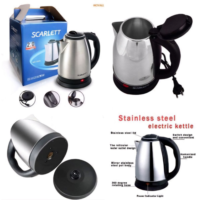 کتری برقی TOP SCARLET حجم 2 لیتری