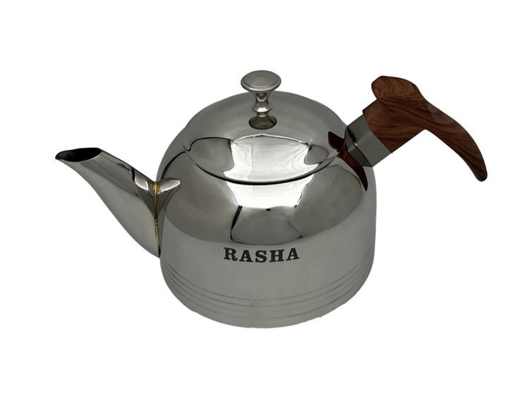 کتری و قوری شیردار راشا مدل طرح چوب